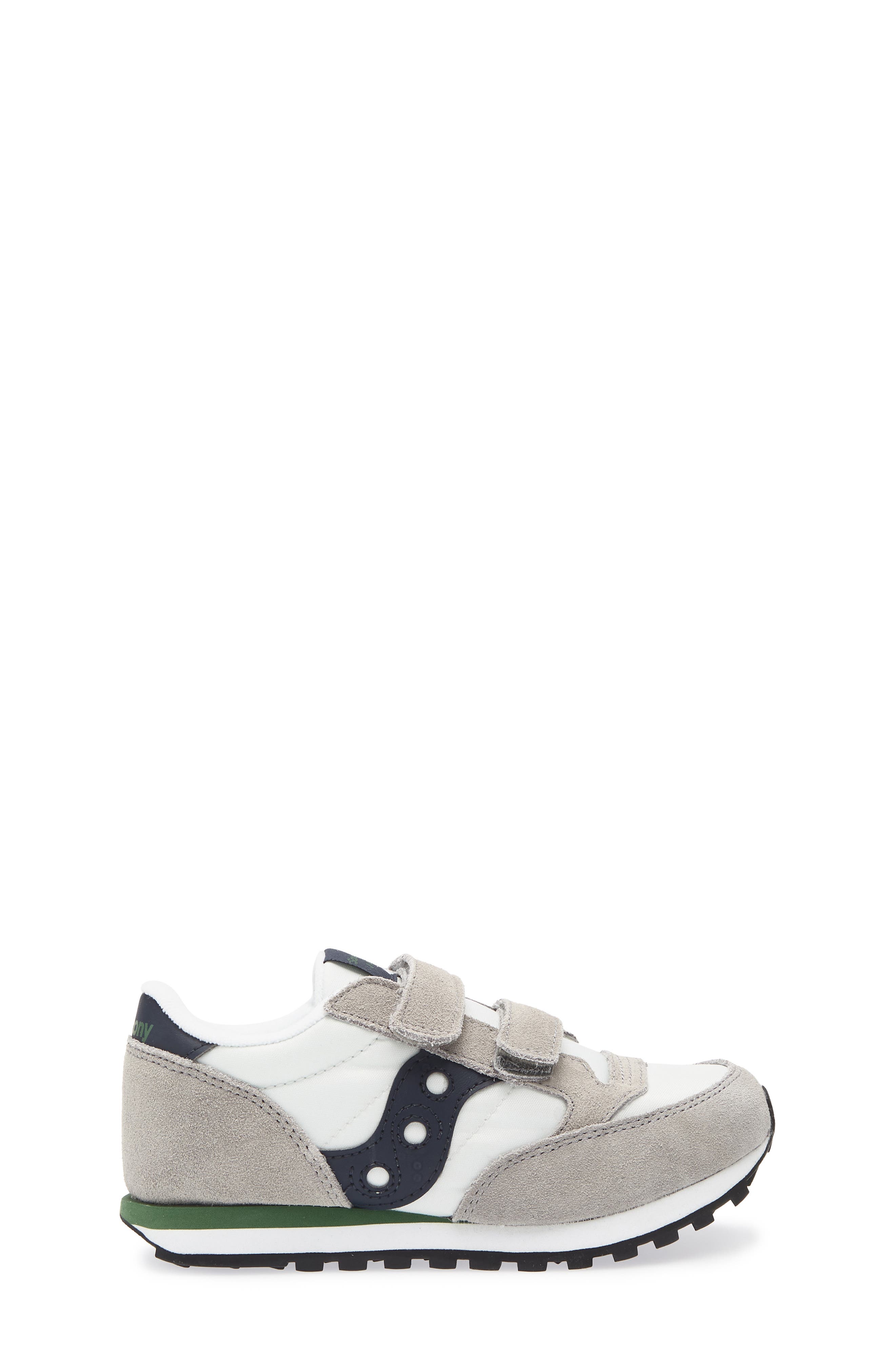 Saucony Jazz Double Hook & Loop Sneaker, Alternate, color, Grey/ Navy/ Green