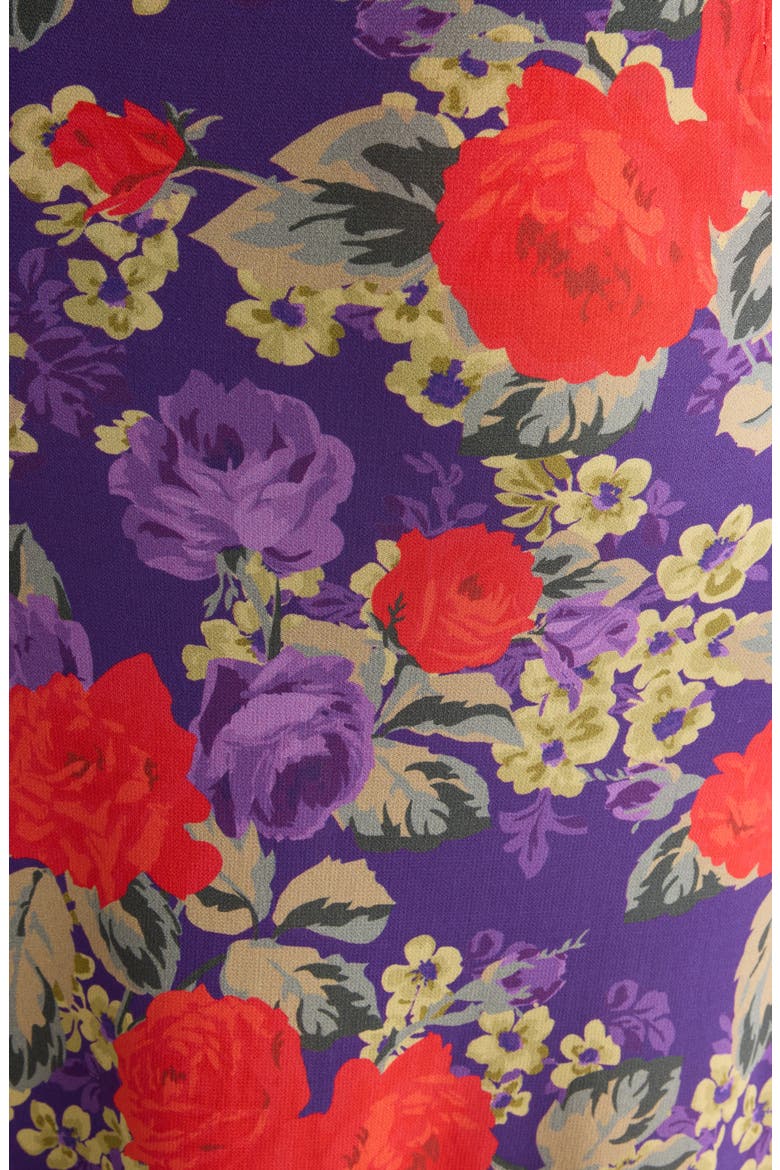 Floral Layered Knit Pants, Alternate, color, MULTI PURPLE