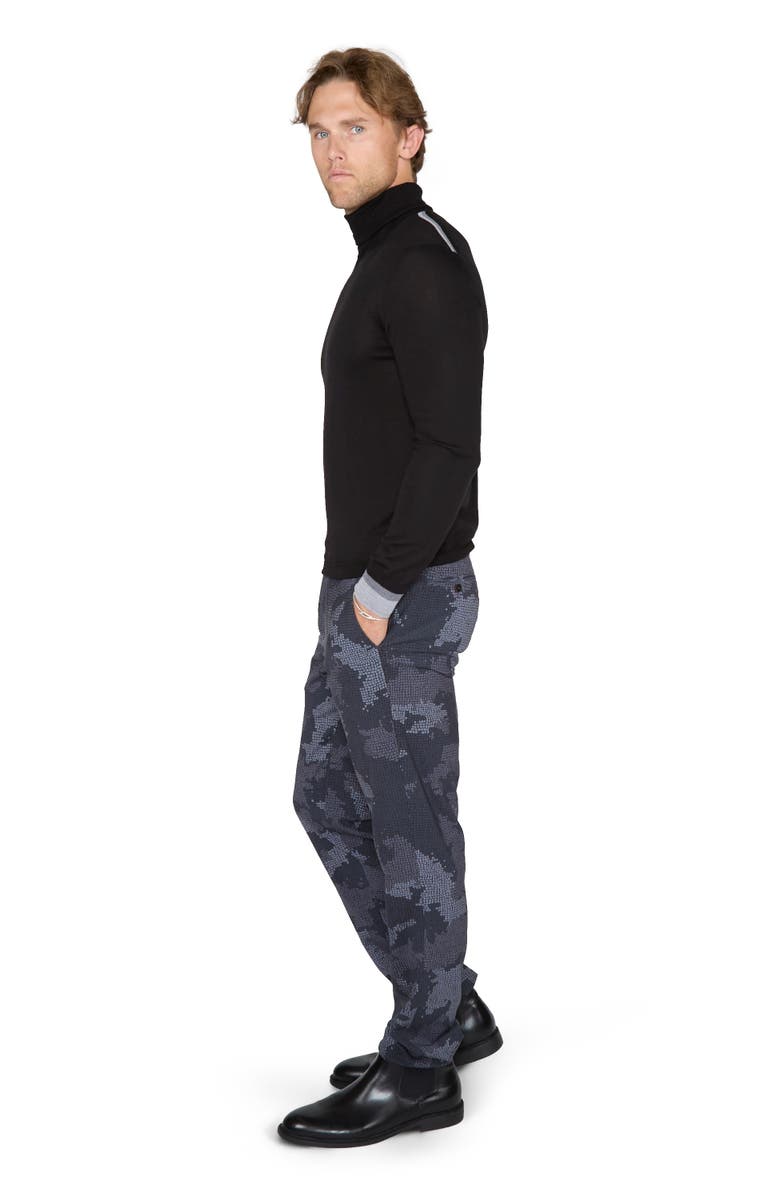 Lords of Harlech Ronald Merino Wool Turtleneck Sweater, Alternate, color, Black