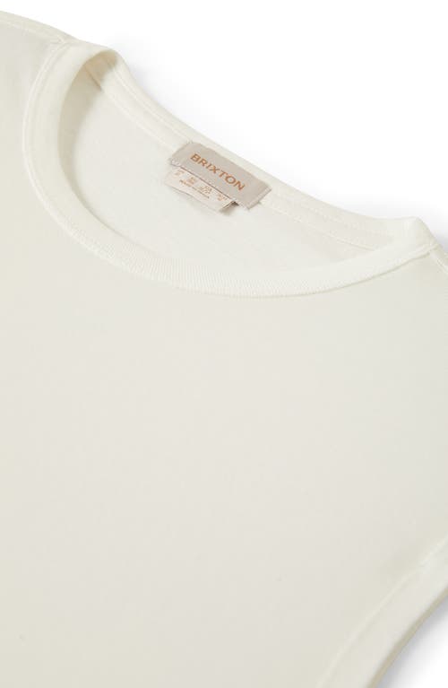Brixton Carefree Organic Cotton Tank In Off White