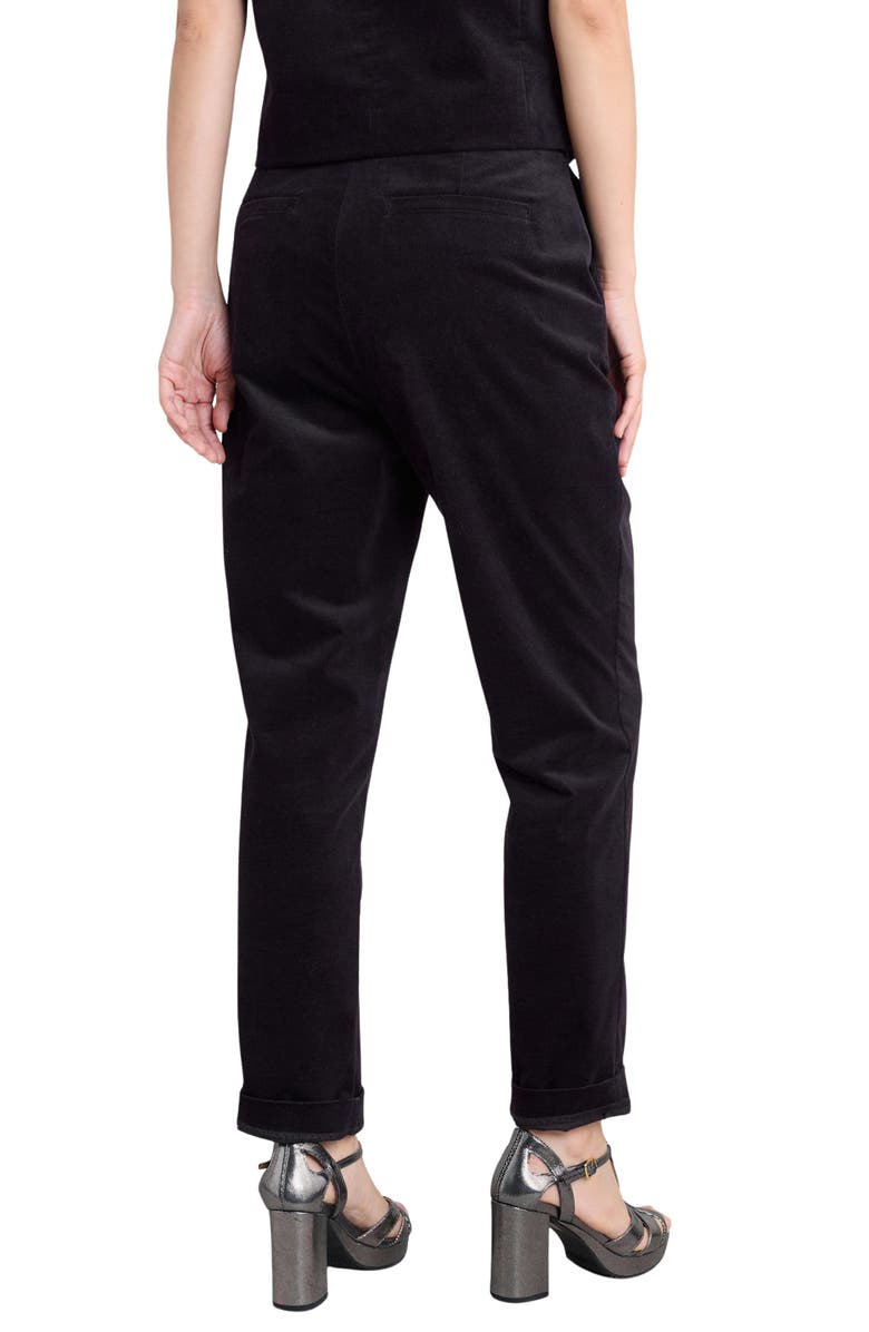 Seasalt Cornwall Star Rock Tapered Stretch Organic Moleskin Pants, Alternate, color, Onyx