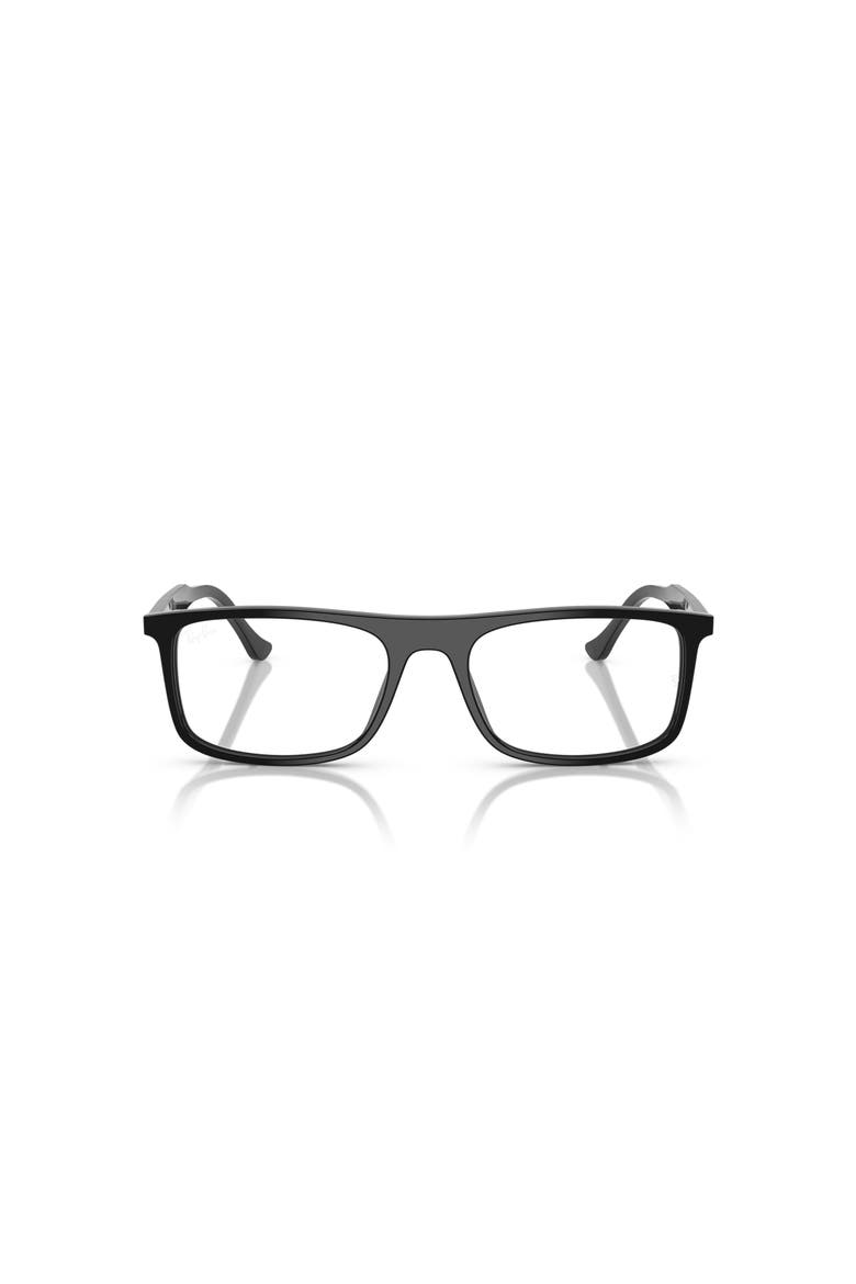 53mm Rectangle optical glasses, Alternate, color, Black