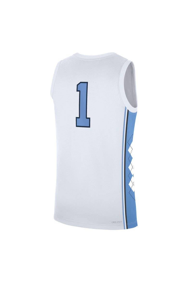 Men's Jordan Brand White North Carolina Tar Heels Home Replica Basketball Jersey, Alternate, color, White