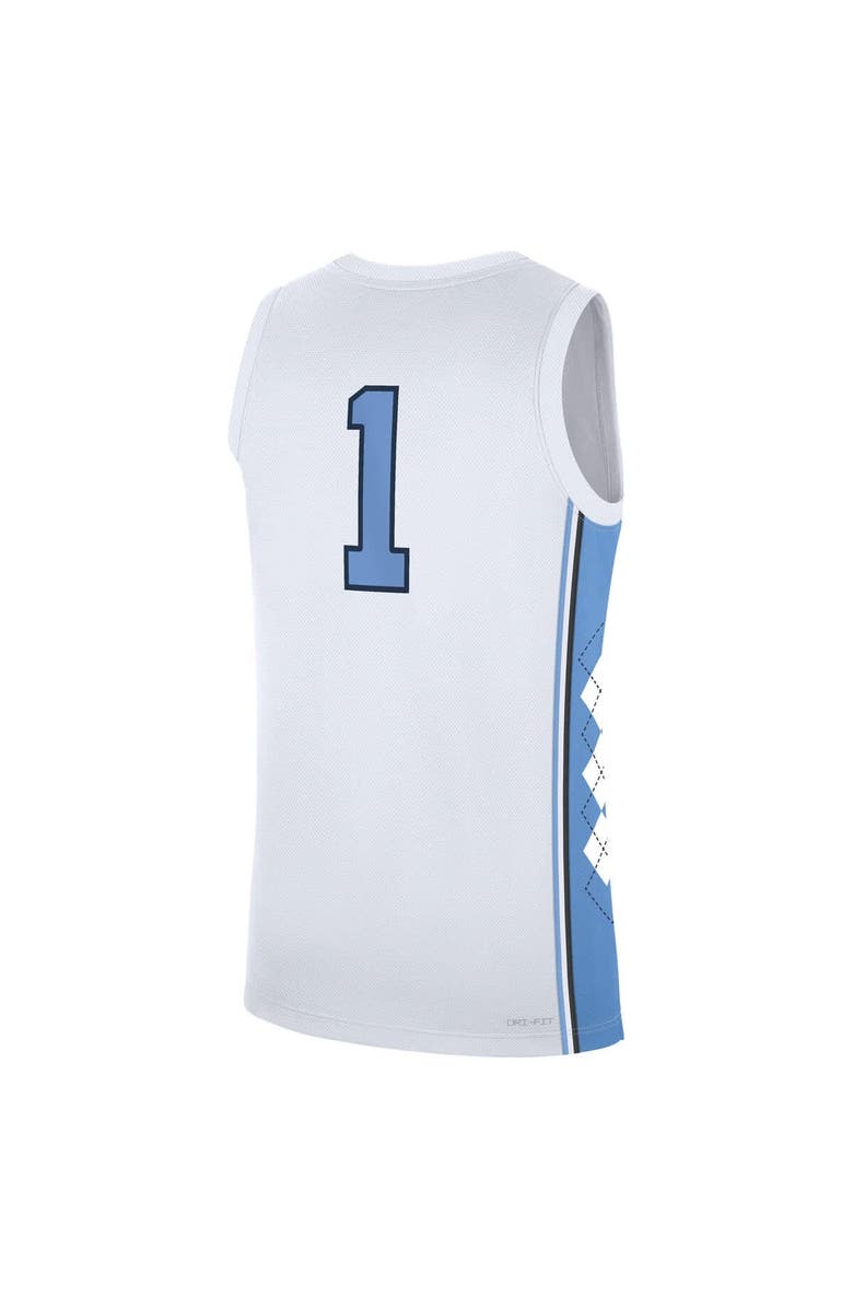 Jordan Brand Men's Jordan Brand White North Carolina Tar Heels Home Replica Basketball Jersey, Alternate, color, White