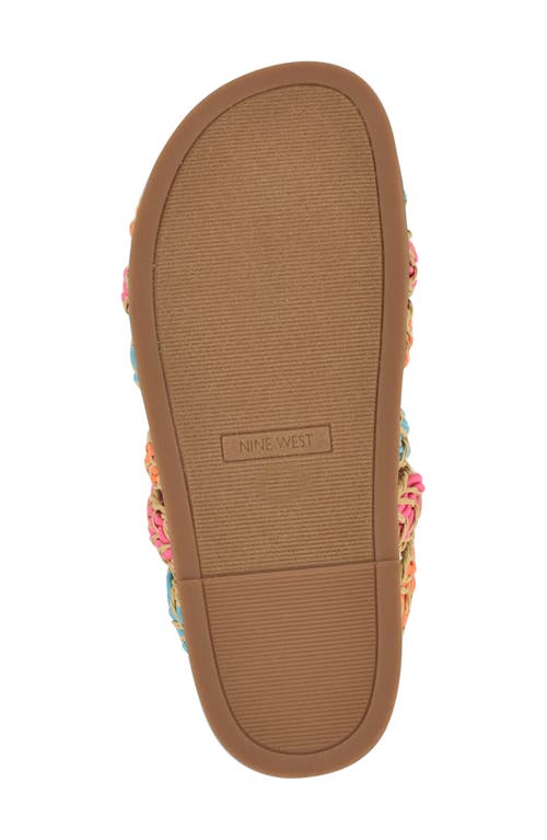 Nine West Gilma Slide Sandal In Orange