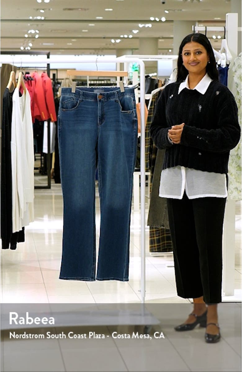 'Ab'Solution High Waist Itty Bitty Bootcut Jeans, sales video thumbnail