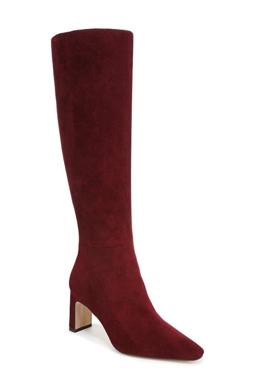 Sam Edelman Sylvia Knee High Boot In Burgundy