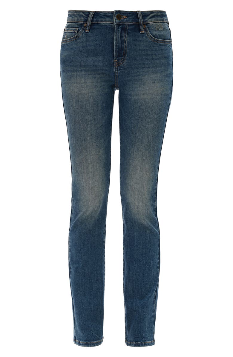 Bayeas Low Rise Slim Straight Leg Jeans, Alternate, color, Medium Blue