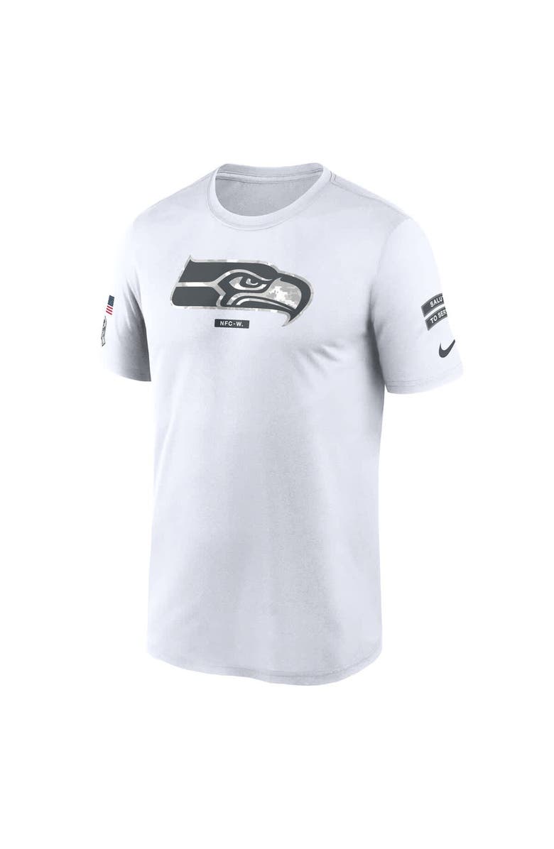 Nike Men's Nike White Seattle Seahawks 2024 Salute To Service Legend Performance T-Shirt, Alternate, color, 