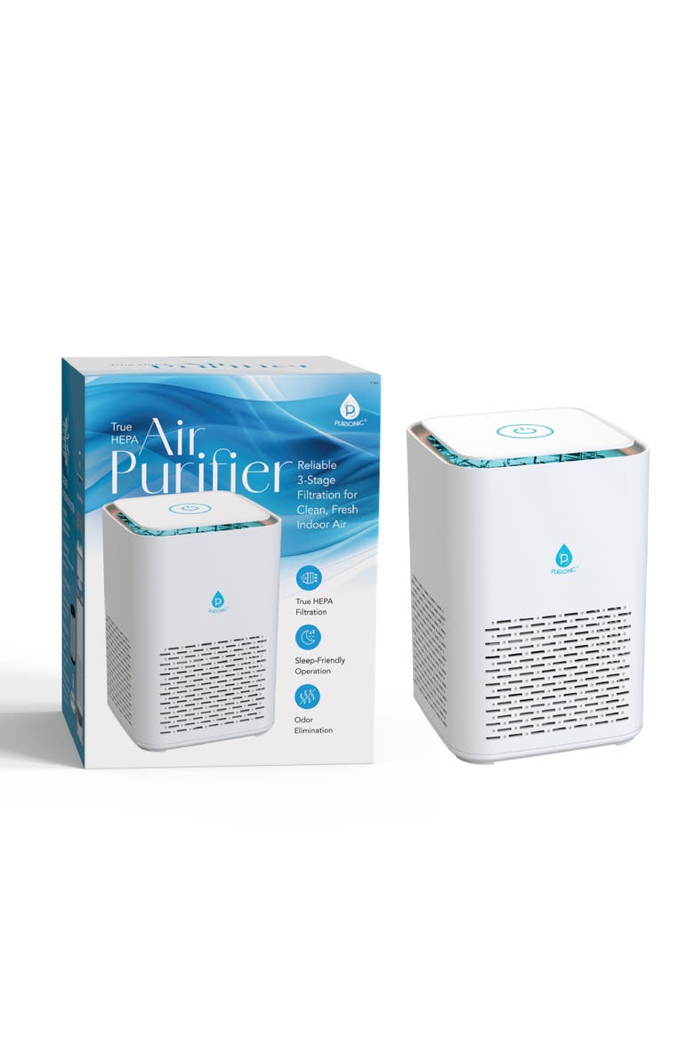 PURSONIC True HEPA Air Purifier - Compact Power for Cleaner Air, Alternate, color, White