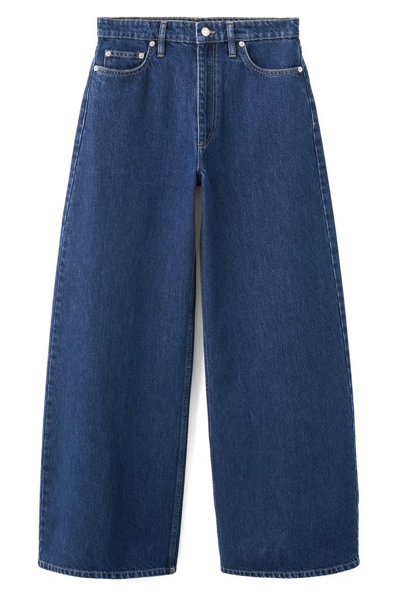 Wide Leg Jeans, Alternate, color, BLUE