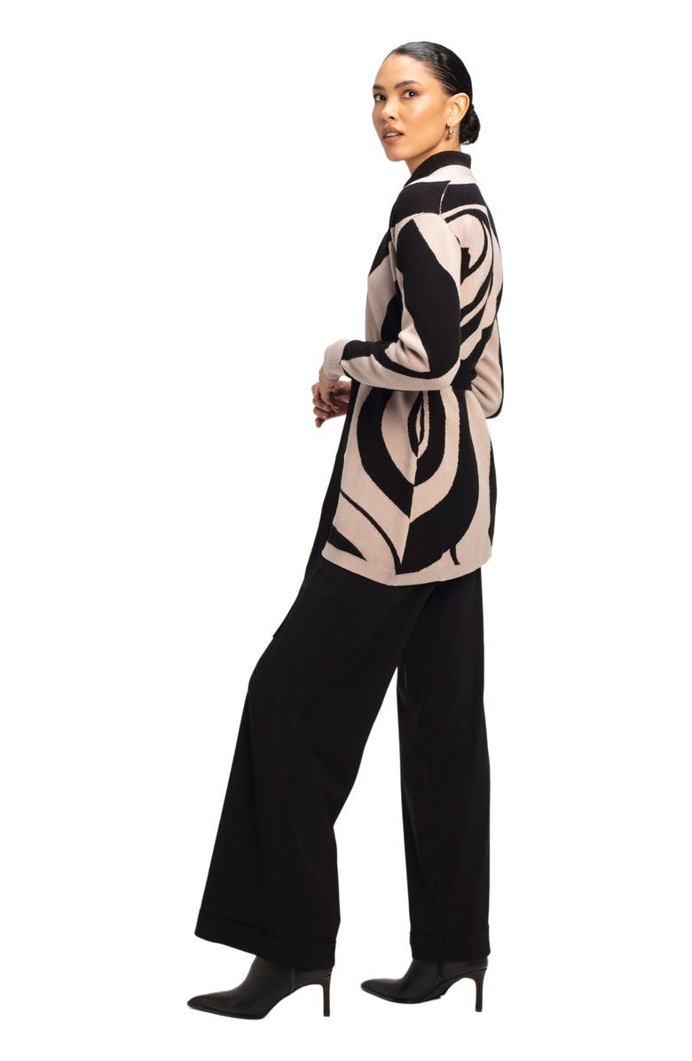 DIARRABLU Elma Knit Cardigan, Alternate, color, Luze Noir