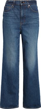 Veronica Beard Dylan High Waist Ankle Straight Leg Jeans