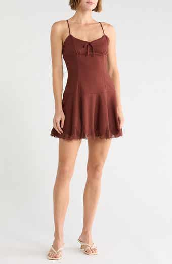 Lace Hem Cami Minidress