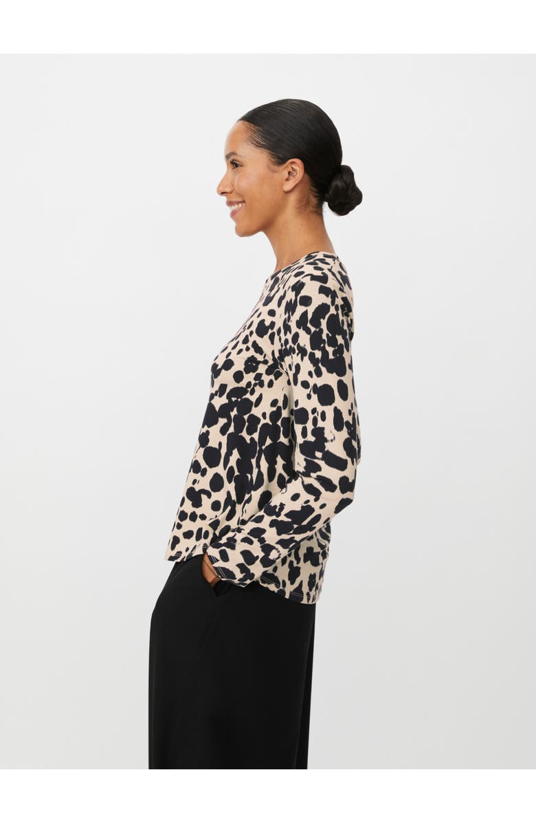 Masai Copenhagen Badisna Long Sleeve Animal Print Blouse, Alternate, color, Oxford Tan