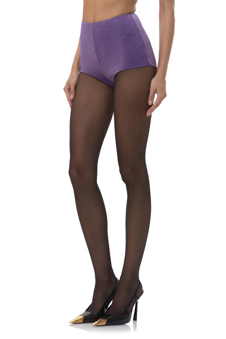 Yves Sparkle Jersey Micro Shorts, Alternate, color, DEEP VIOLET