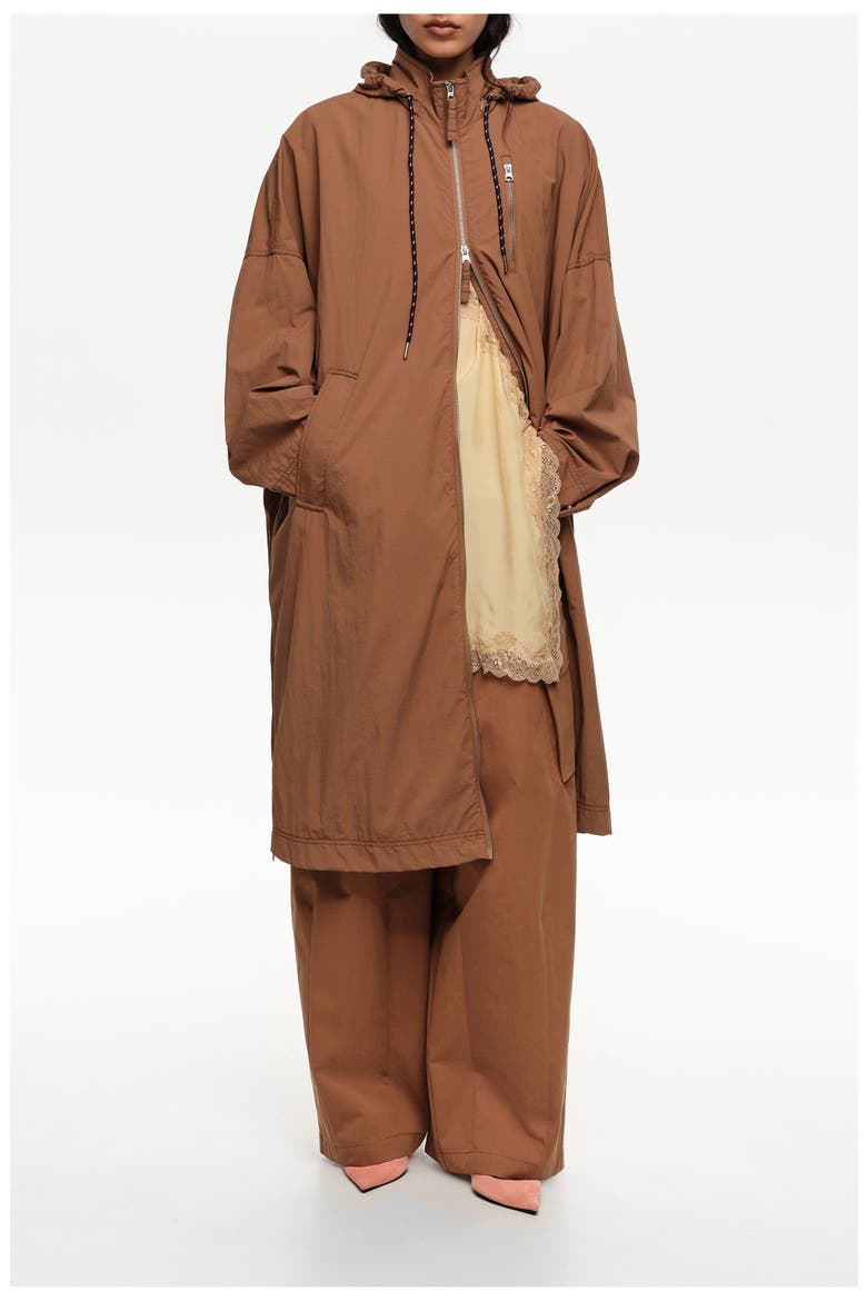 Long Fluid Trench, Main, color, LIGHT BROWN