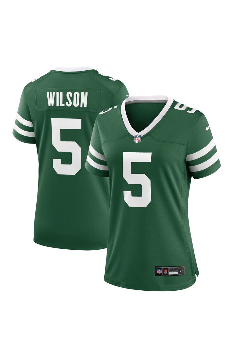 Women's Nike Garrett Wilson Legacy Green New York Jets Game Jersey, Main, color, Green