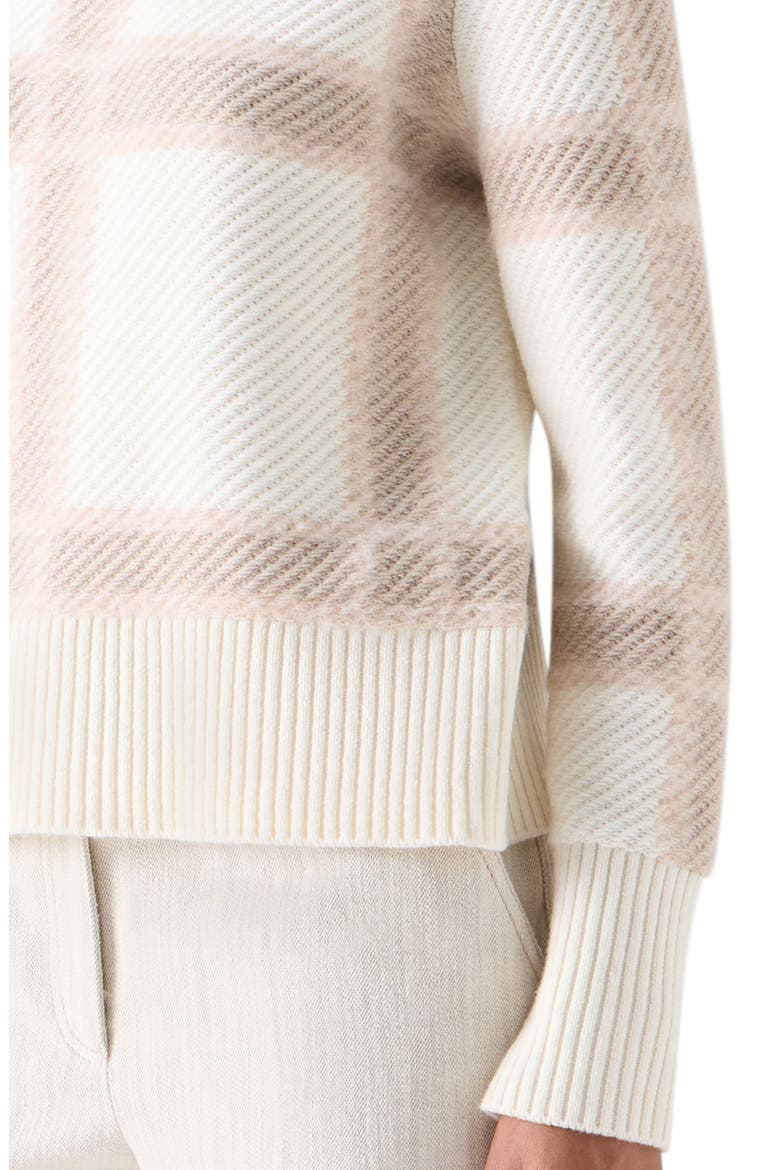 Intarsia Wool & Cashmere Blend Sweater, Alternate, color, WINTER WHITE-CASHEW-OAT