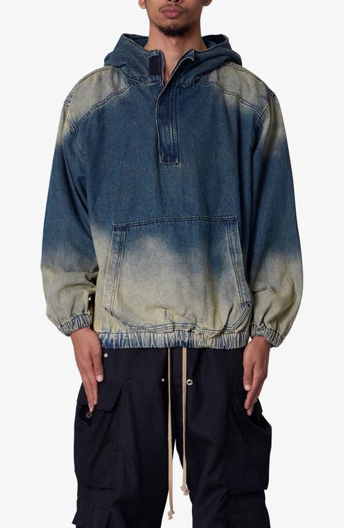 Mnml Sludge Denim Quarter Zip Jacket