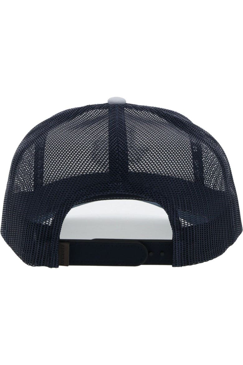 Men's HOOey White/Navy Dallas Cowboys State Patch Trucker Snapback Hat, Alternate, color, White