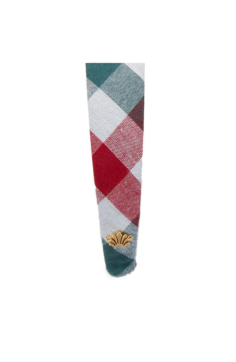 Lele Sadoughi Bessette Gingham Headband, Alternate, color, Christmas Gingham