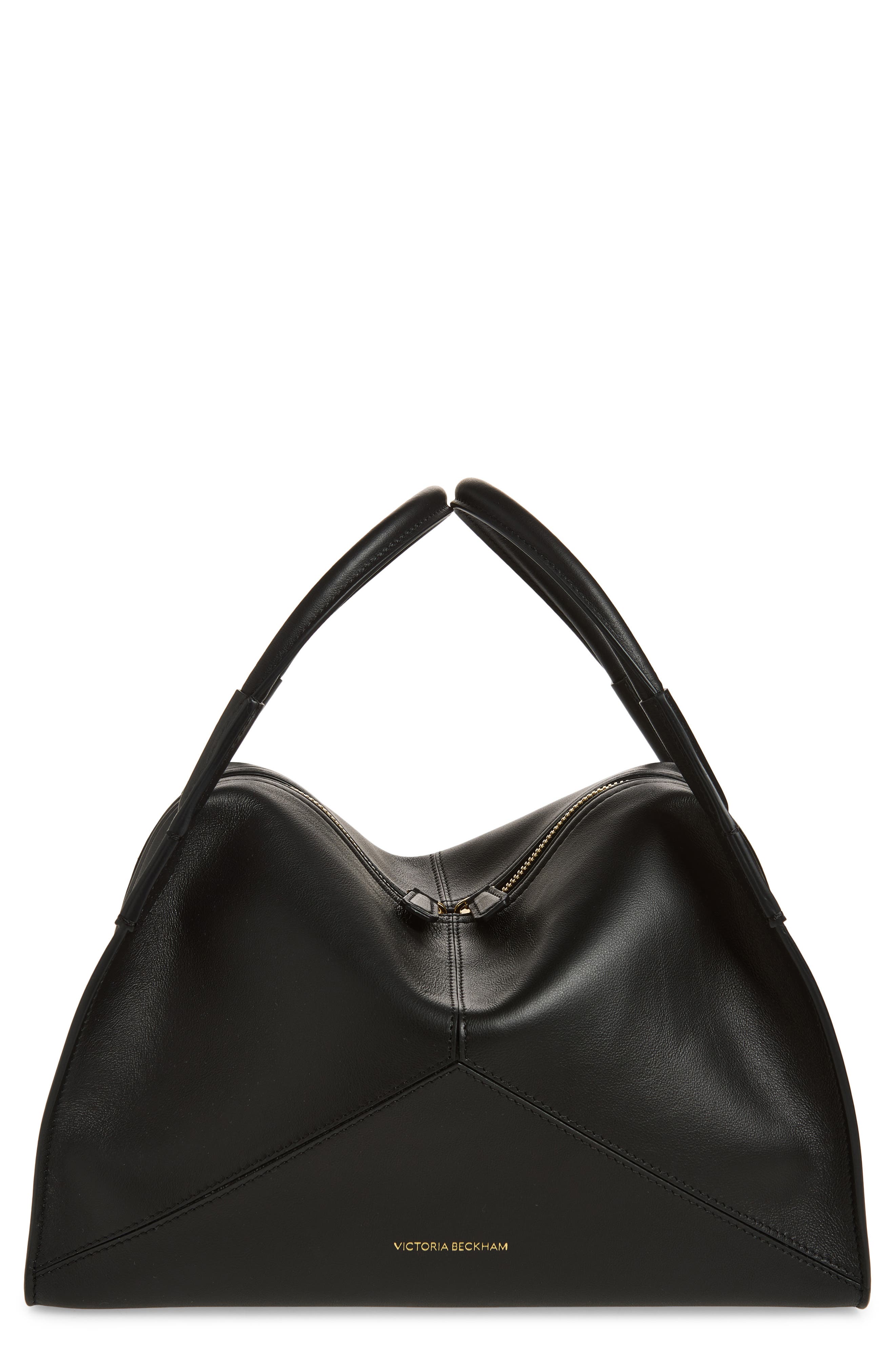 Victoria Beckham The Plié Top Handle Bag, Main, color, Black