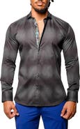 Maceoo Einstein Tulleeffect Contemporary Fit Cotton Button-Up Shirt