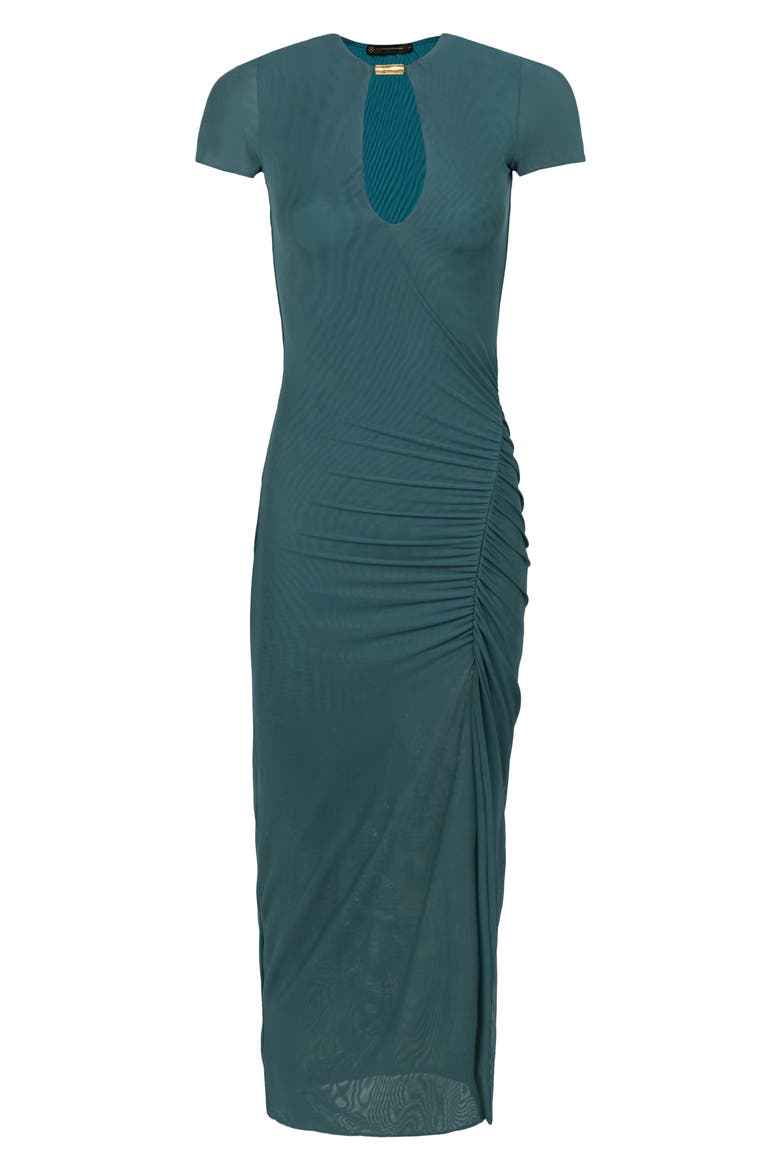 Anaya Plunge Keyhole Cover-Up Dress, Alternate, color, GREEN