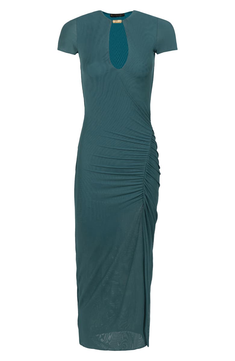 ViX Paula Hermanny Anaya Plunge Keyhole Cover-Up Dress, Alternate, color, Green