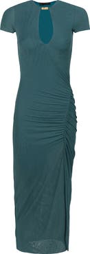 ViX Paula Hermanny Anaya Plunge Keyhole Cover-Up Dress