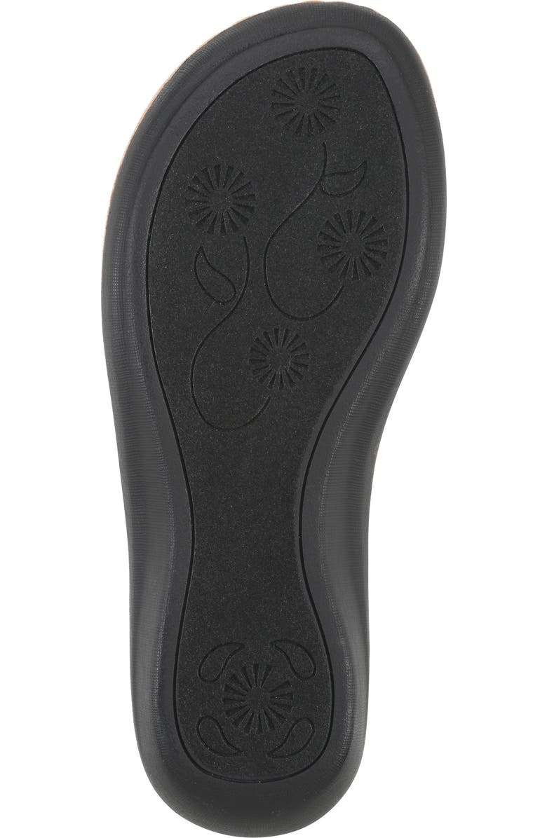 CLIFFS BY WHITE MOUNTAIN Cienna Thong Comfort Sandal, Alternate, color, Black/Fabric