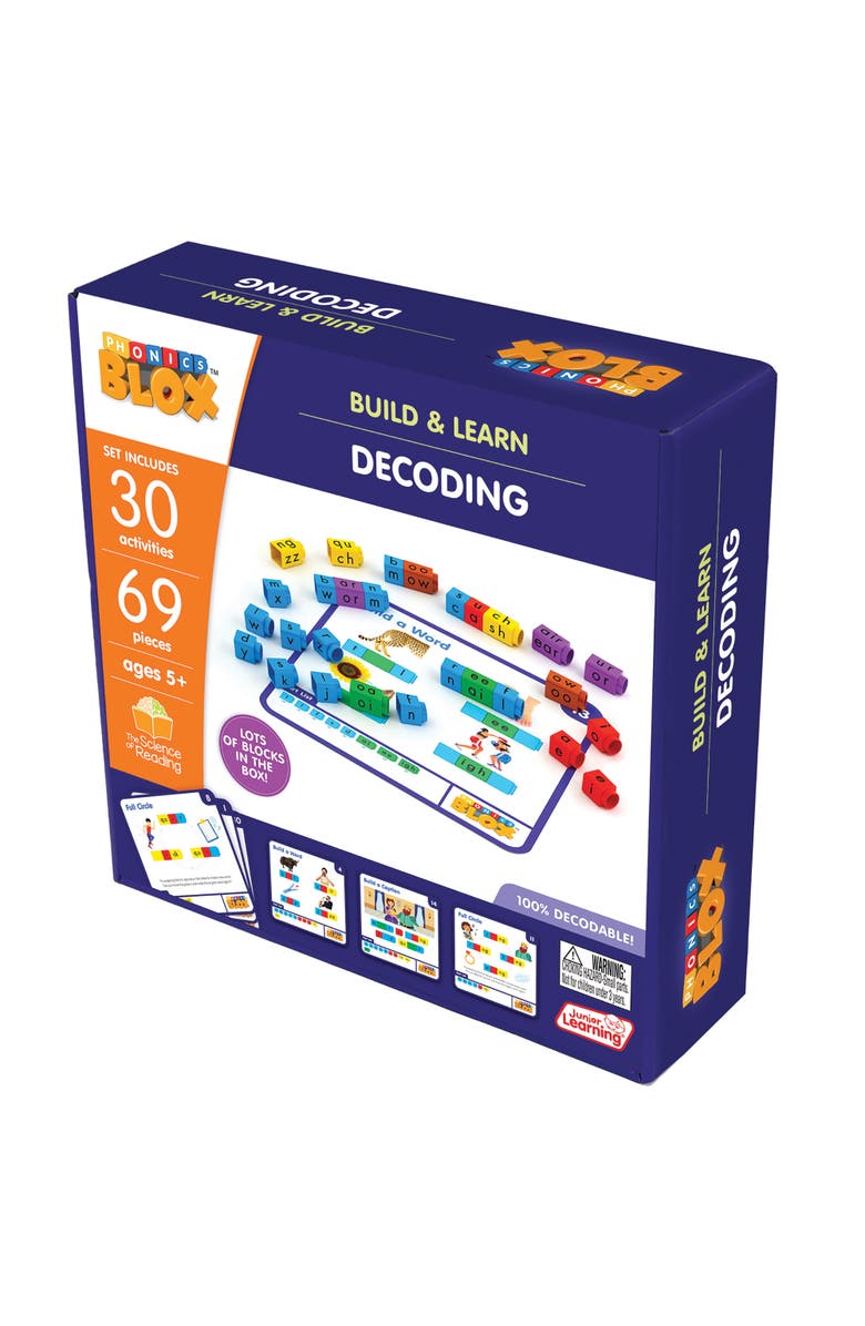 Junior Learning Rainbow Phonics Blox, Alternate, color, Multicolored