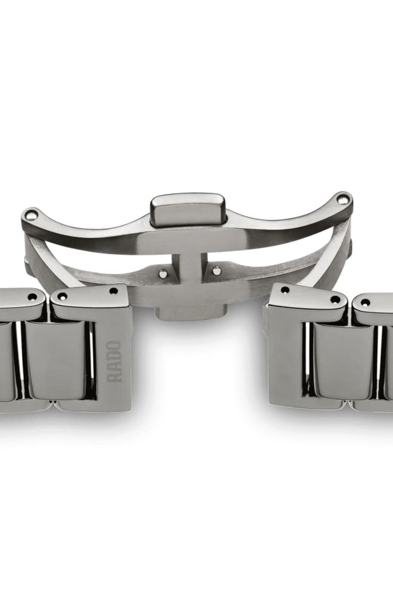 RADO True Secret Diamond Ceramic Bracelet Watch, 40mm, Alternate, color, Blue