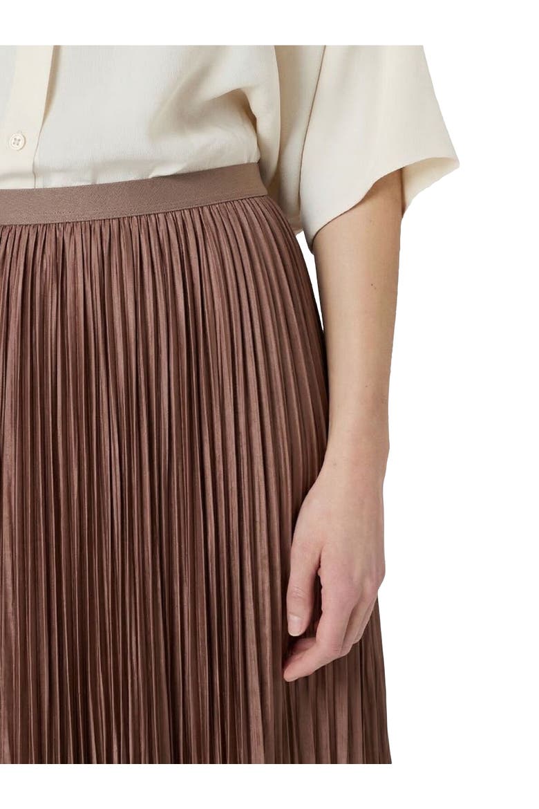 Jocelyne Pleated Midi Skirt, Alternate, color, Caramel