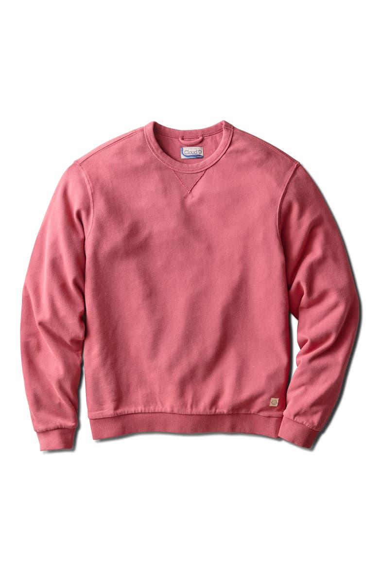 Cloud 9 Relaxed Terry Sweatshirt, Alternate, color, GARNET ROSE