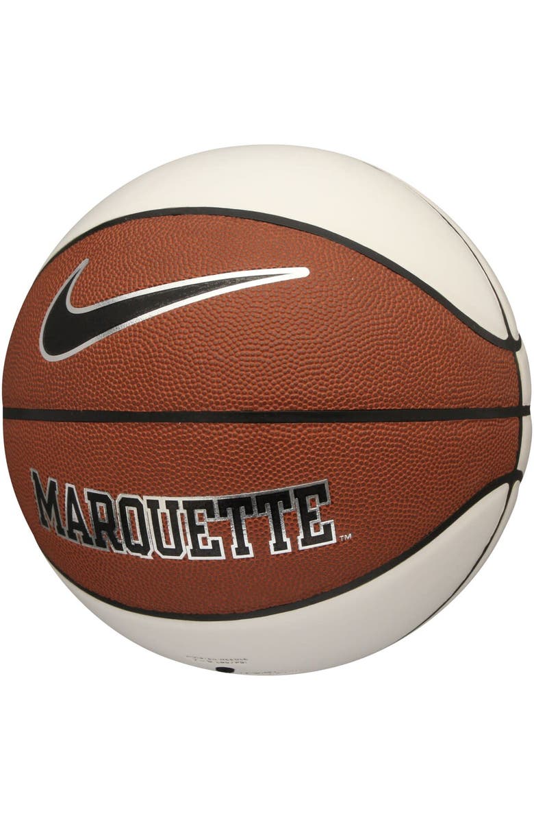 Nike Marquette Golden Eagles Autographic Basketball, Main, color, Brown