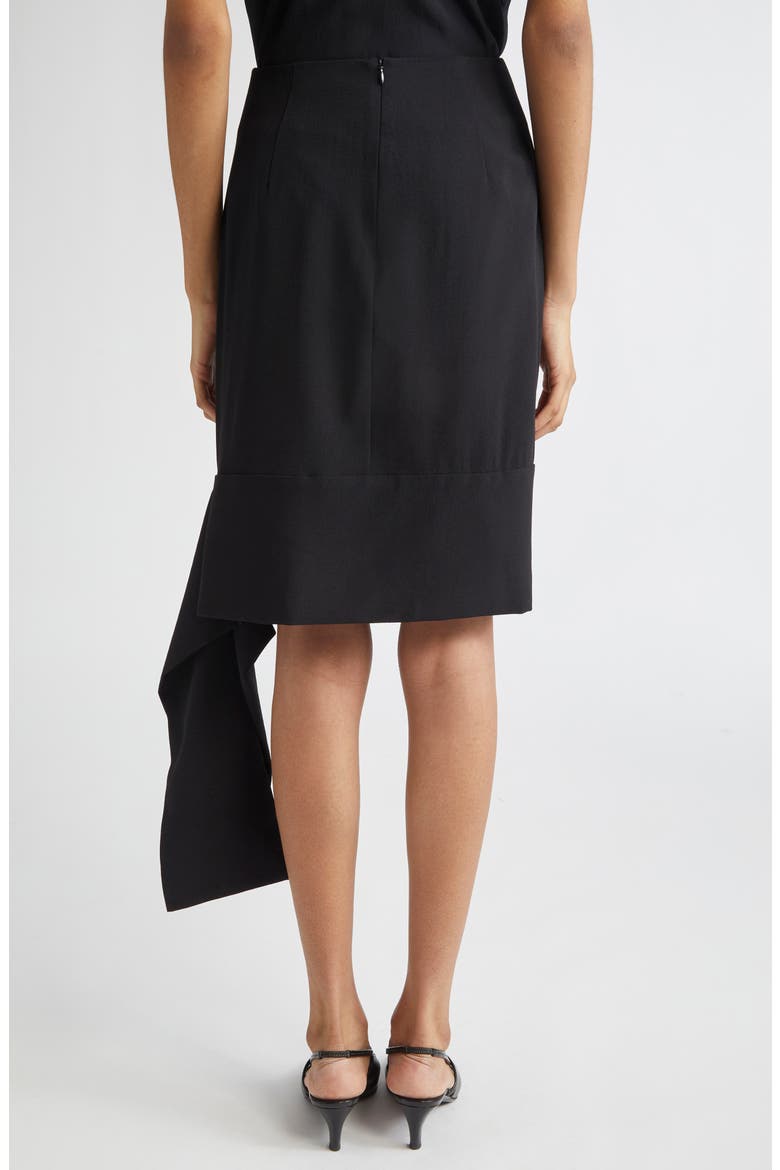 Una Organic Wool Sash Skirt, Alternate, color, BLACK