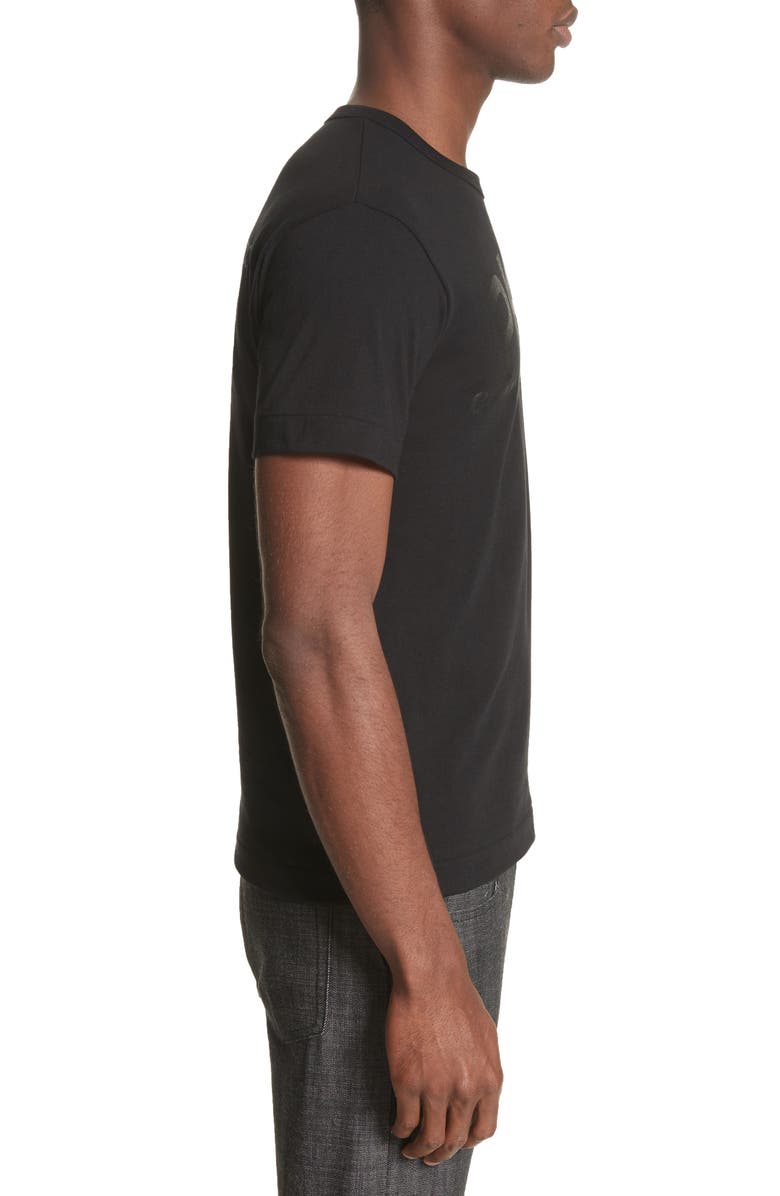 Comme des Garçons PLAY Graphic T-Shirt, Alternate, color, Black