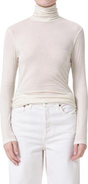 AGOLDE Pascale Rib Turtleneck Top