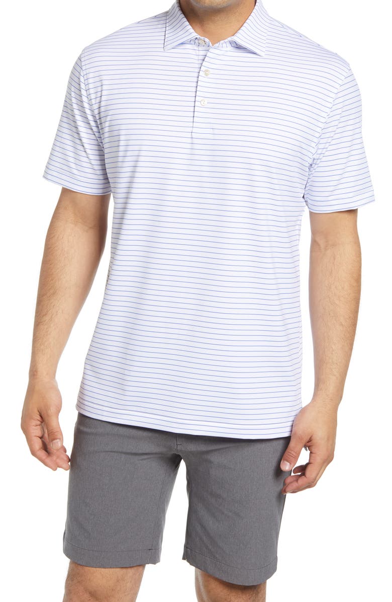 Peter Millar Crafty Stripe Short Sleeve Performance Polo, Main, color,