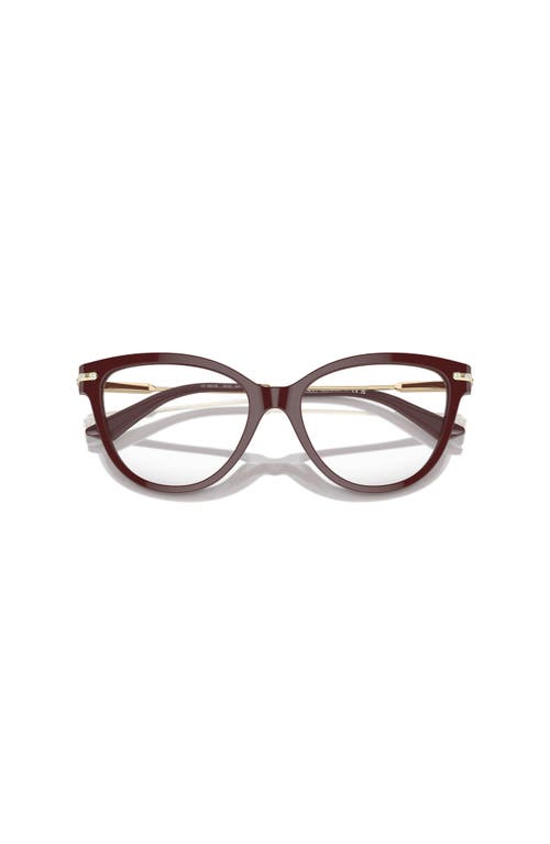 Jimmy Choo 54mm Cat Eye Optical Glasses In Brown