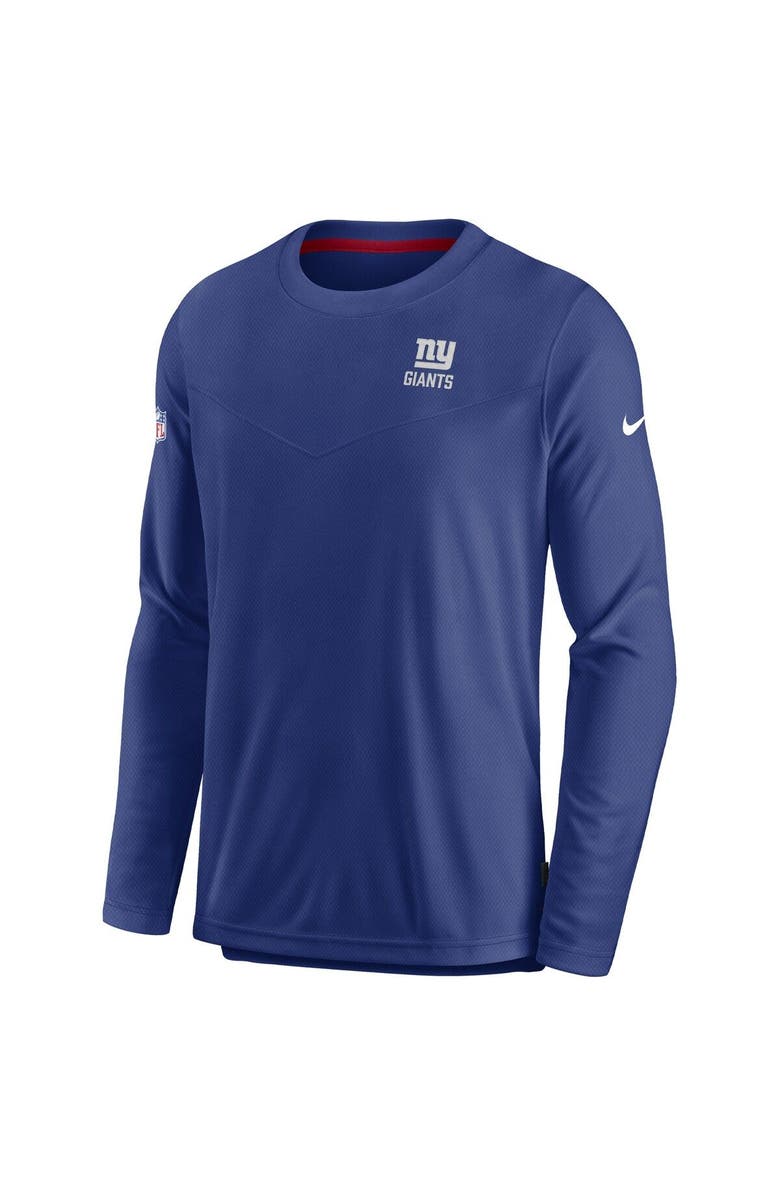 Nike Men's Nike Royal New York Giants Sideline Lockup Performance Long Sleeve T-Shirt, Alternate, color, 