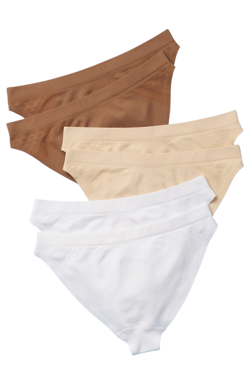 Yellowberry 6pk Scout Seamless Underwear In Multicolored