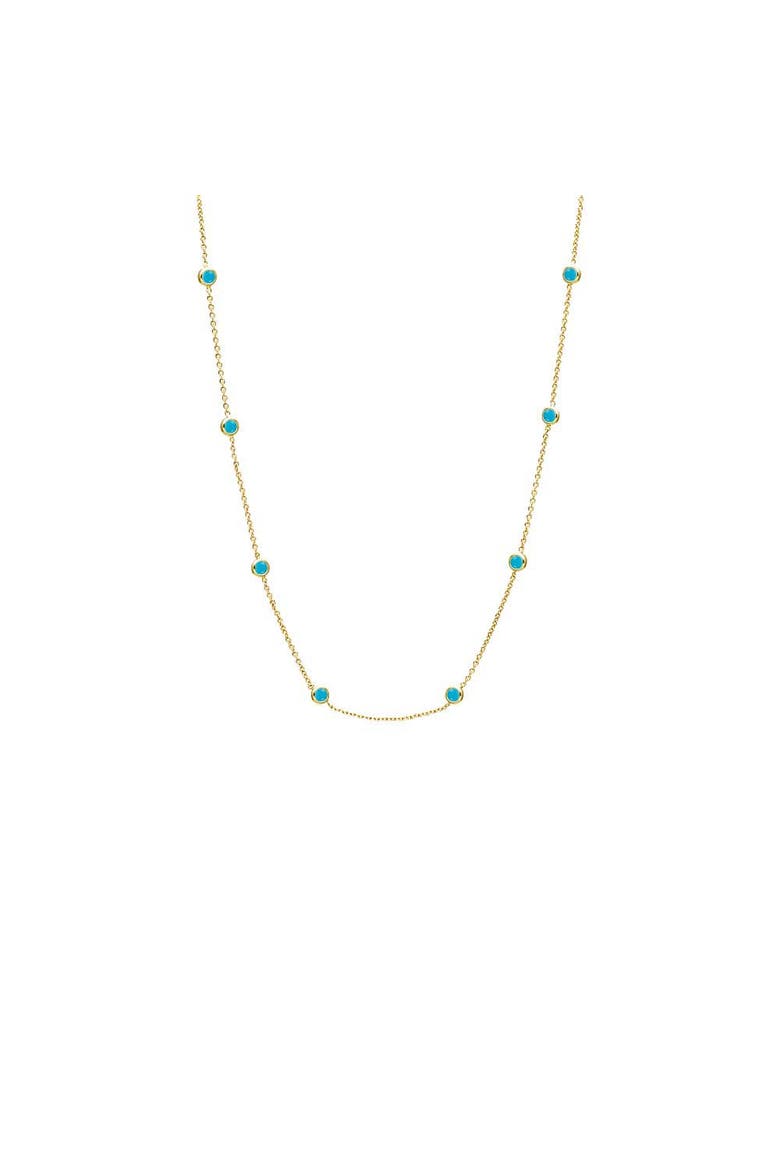 Turquoise Diamond By The Yard Necklace, Main, color, Turquoise - 16 Inch