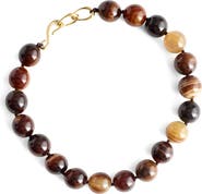 Madewell Semiprecious Stone Oversize Beaded Choker Necklace