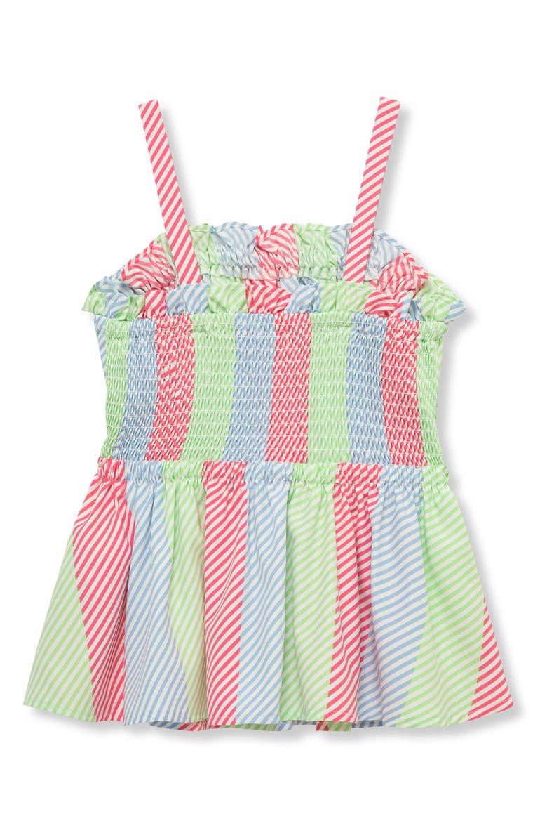Habitual Kids Kids' Stripe Ruffle Peplum Top, Alternate, color, Multi