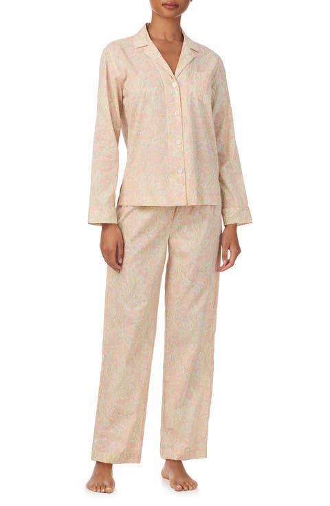 Cotton Blend Print Pajamas
