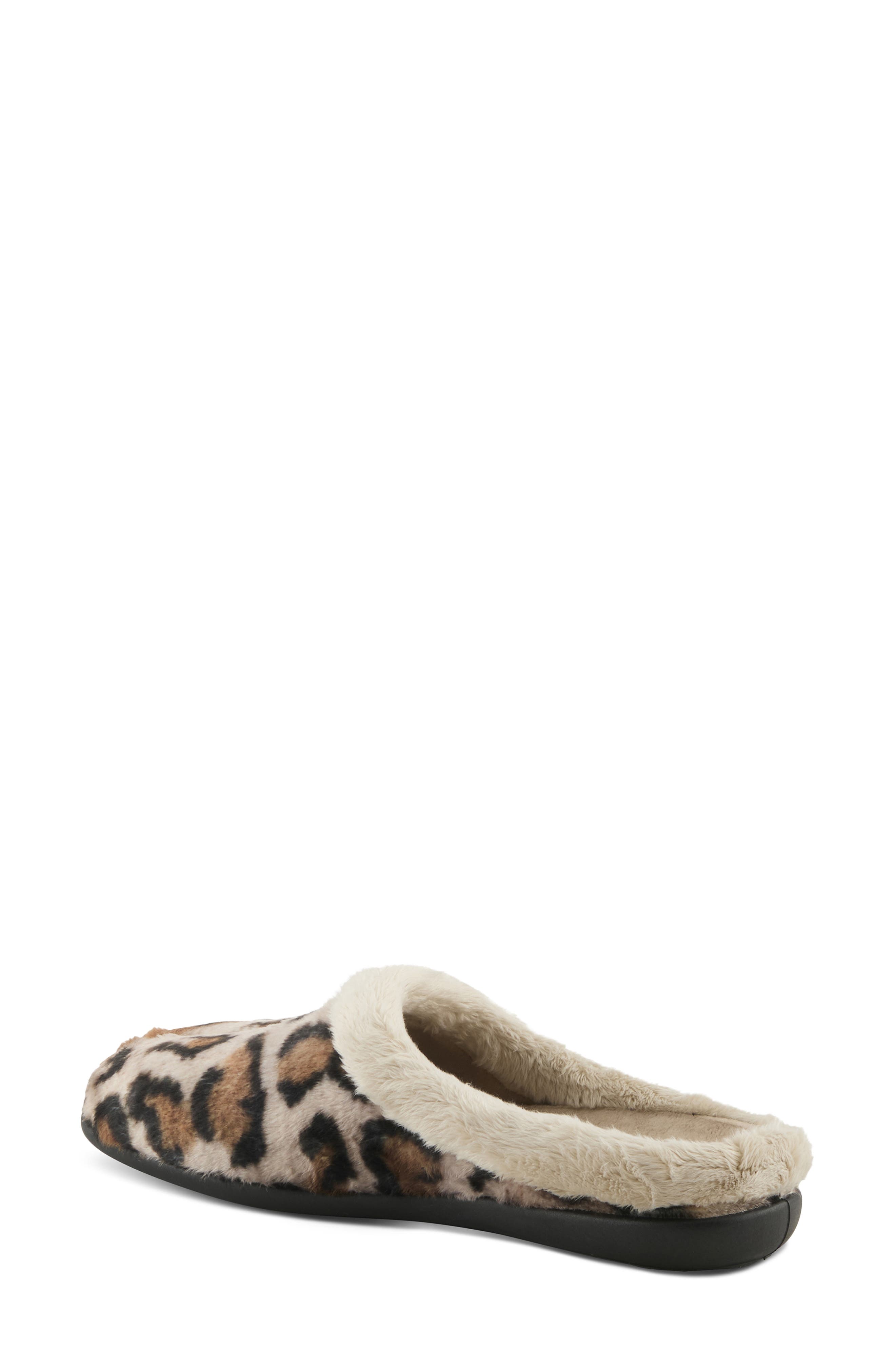 Flexus by Spring Step Fairsky Leo Faux Fur Scuff Slipper, Alternate, color, 