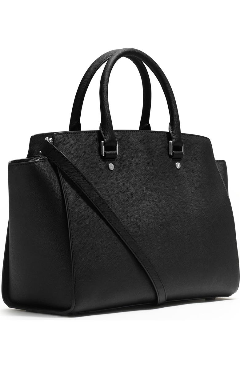 MICHAEL Michael Kors 'Large Selma' Zip-Top Satchel, Alternate, color,